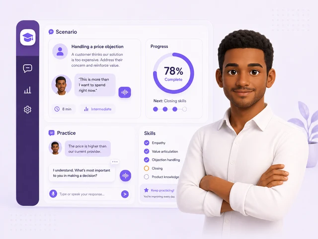 AI Training - conversational learning with performance tracking